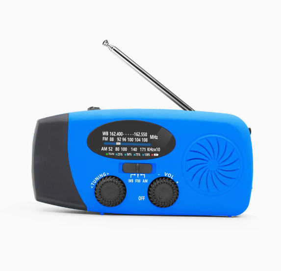 Solar Hand Crank USB Charging Radio Flashlight_voghion.com